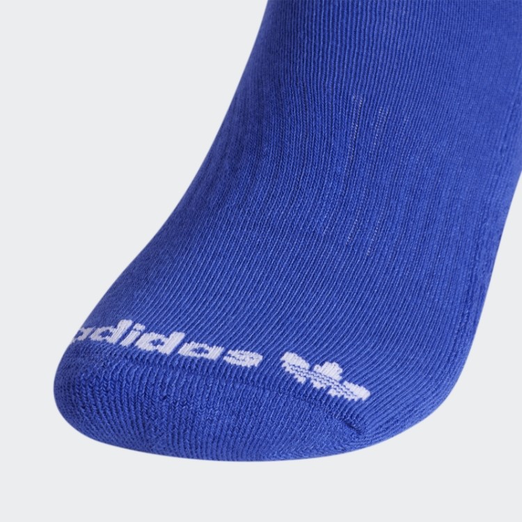 Meias Azuis Adidas Trefoil Crew 3 Pares