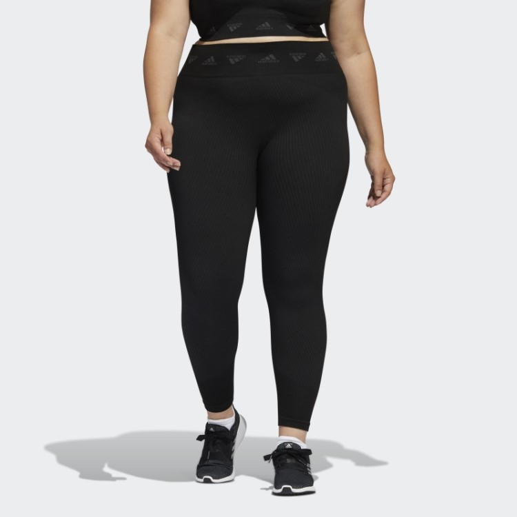 Meia-calça Aeroknit Preta 7/8 (tamanho Grande) Adidas