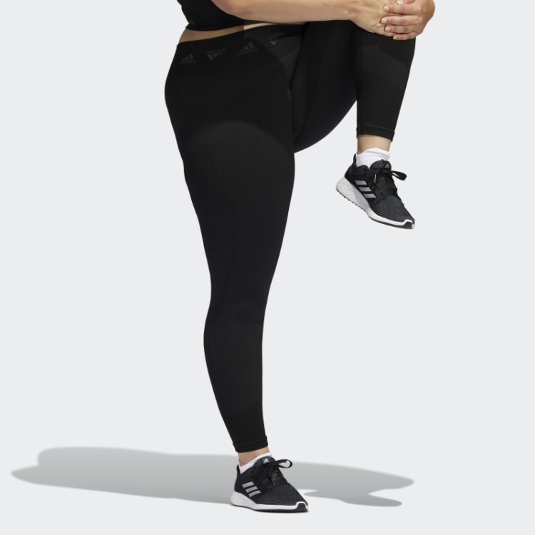 Meia-calça Aeroknit Preta 7/8 (tamanho Grande) Adidas