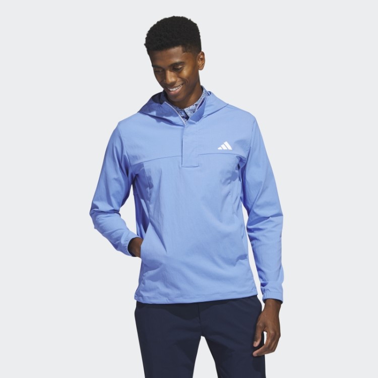 Ripstop 1/4-zip Moletom Com Capuz De Golfe Azul Adidas
