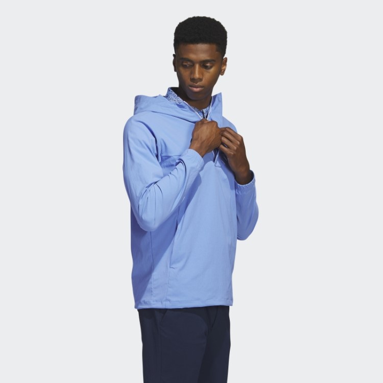 Ripstop 1/4-zip Moletom Com Capuz De Golfe Azul Adidas