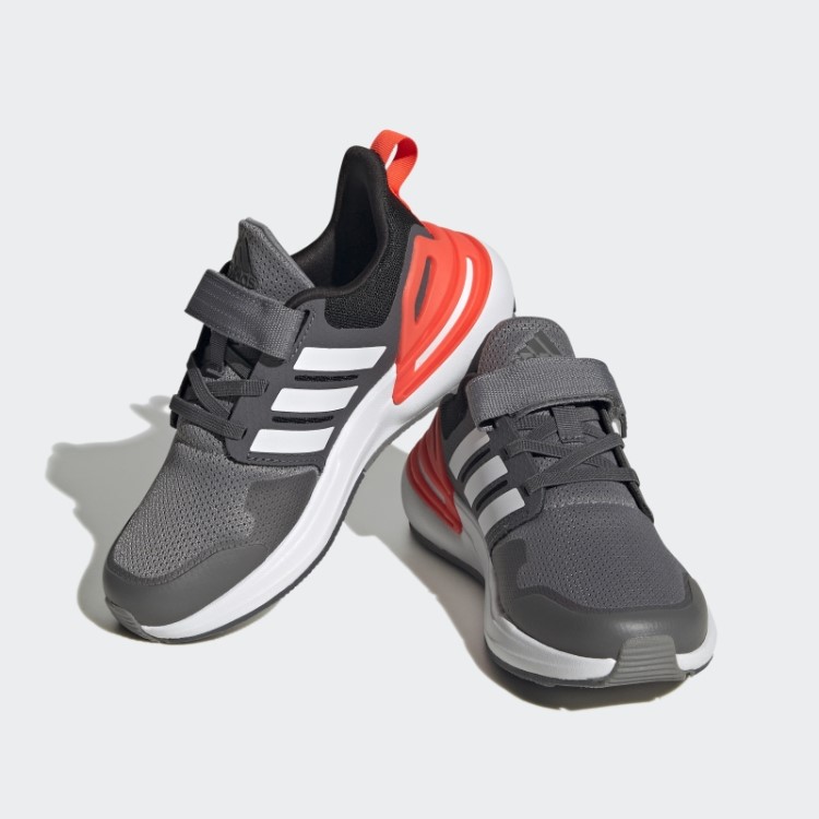 Sapatilha Rapidasport Bounce Elástica Com Tira Superior Em Renda Cinza Adidas