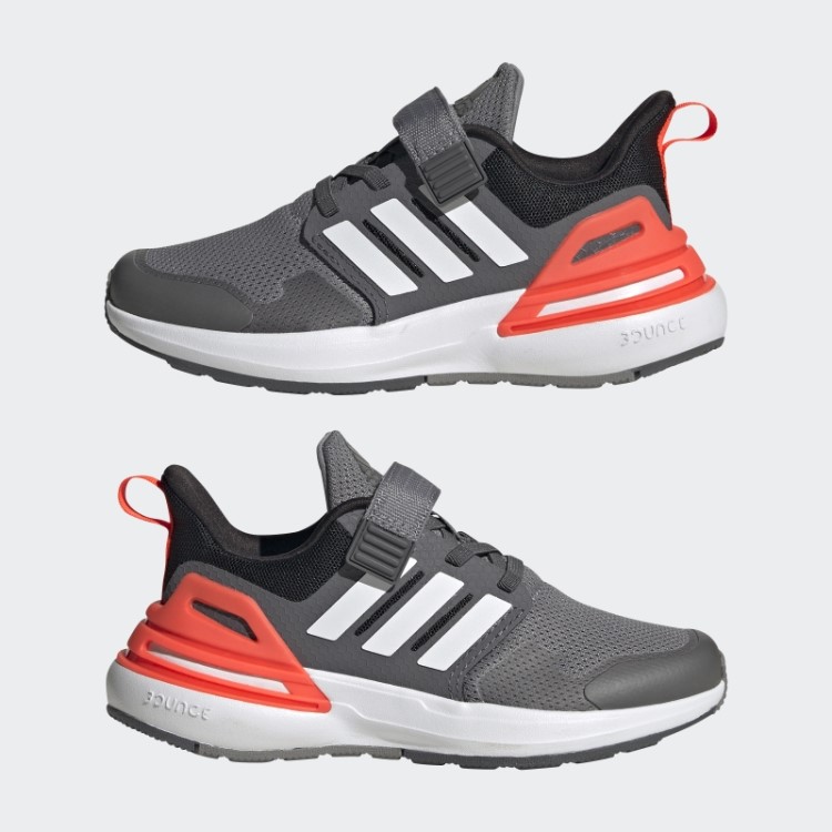Sapatilha Rapidasport Bounce Elástica Com Tira Superior Em Renda Cinza Adidas
