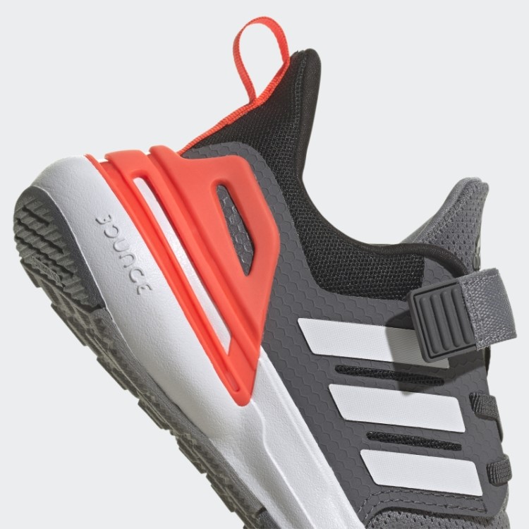 Sapatilha Rapidasport Bounce Elástica Com Tira Superior Em Renda Cinza Adidas