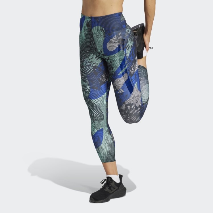 Legging Adidas Adizero Running Allover 7/8 Azul