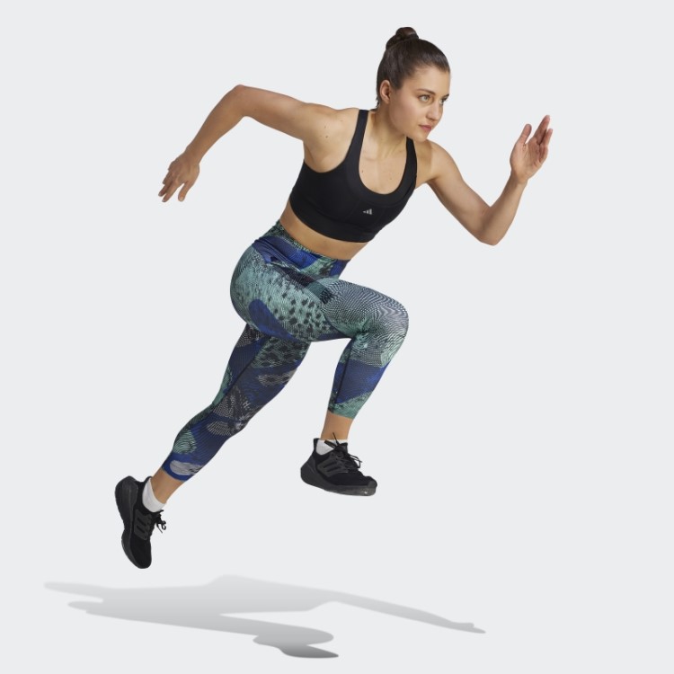 Legging Adidas Adizero Running Allover 7/8 Azul
