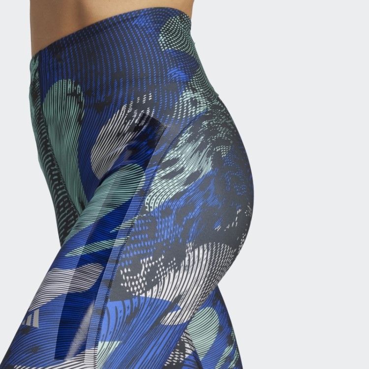 Legging Adidas Adizero Running Allover 7/8 Azul