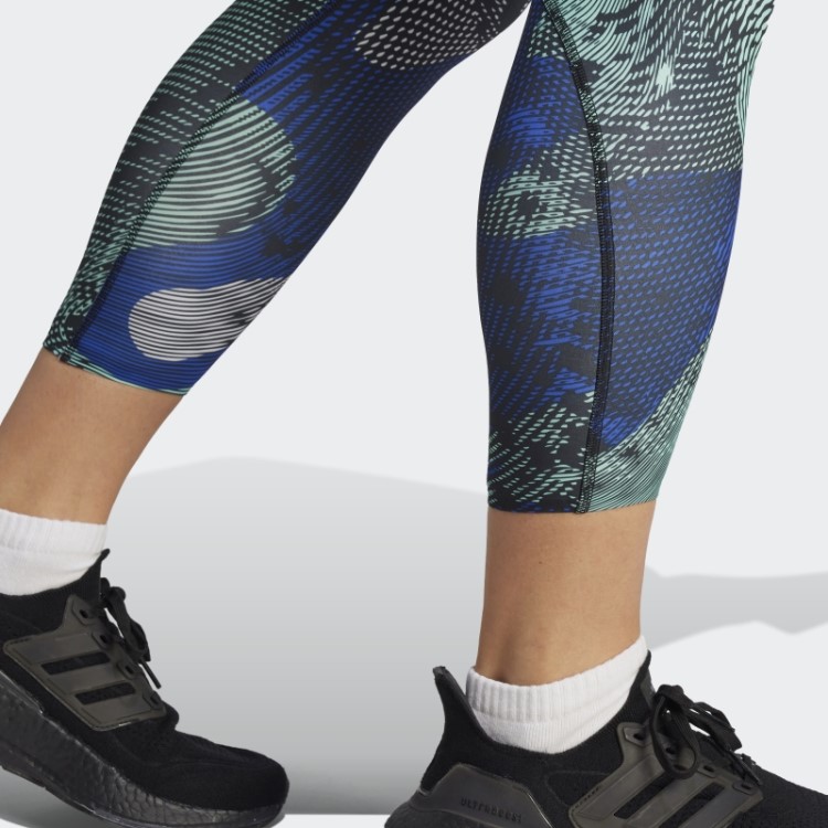 Legging Adidas Adizero Running Allover 7/8 Azul