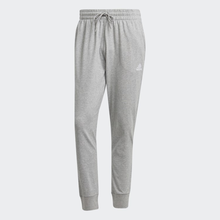 Calça De Punho Cônico De Jérsei único Essencial Adidas Cinza Médio
