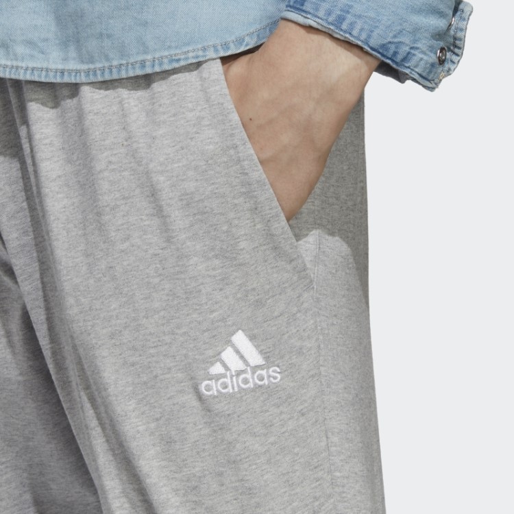 Calça De Punho Cônico De Jérsei único Essencial Adidas Cinza Médio
