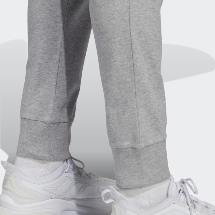 Calça De Punho Cônico De Jérsei único Essencial Adidas Cinza Médio