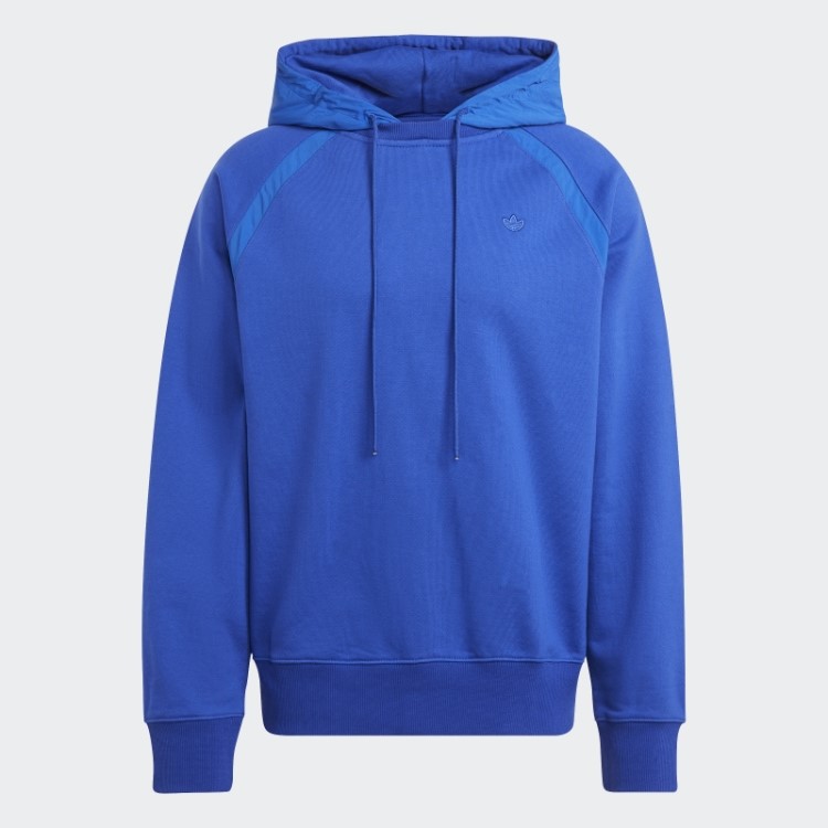 Jaqueta Adidas Azul Premium Essentials Com Capuz Em Nylon Enrugado