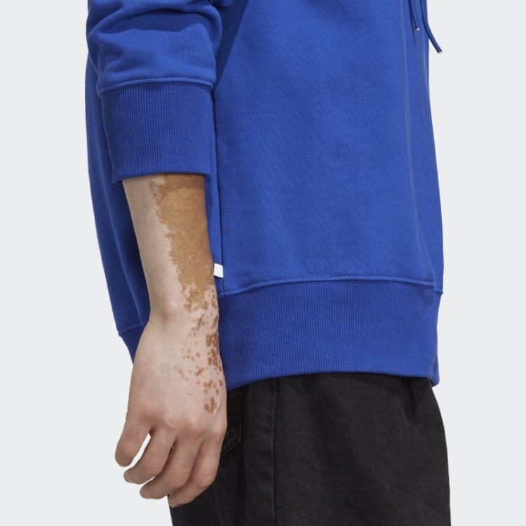 Moletom Com Capuz De Náilon Enrugado Premium Essentials Azul Adidas
