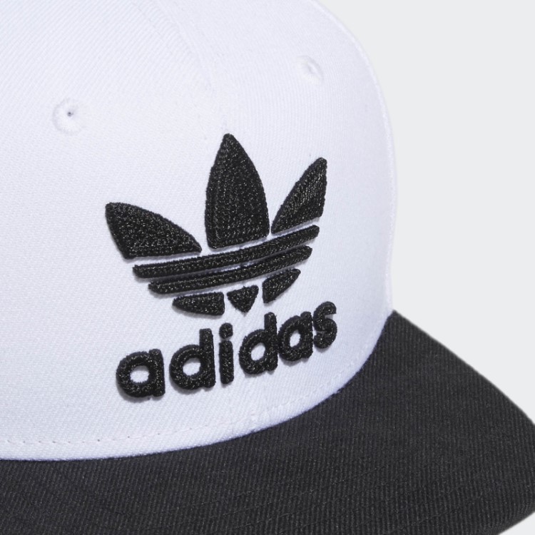 Jovens Originais Trefoil Cadeia Snapback Branco Moda Adidas