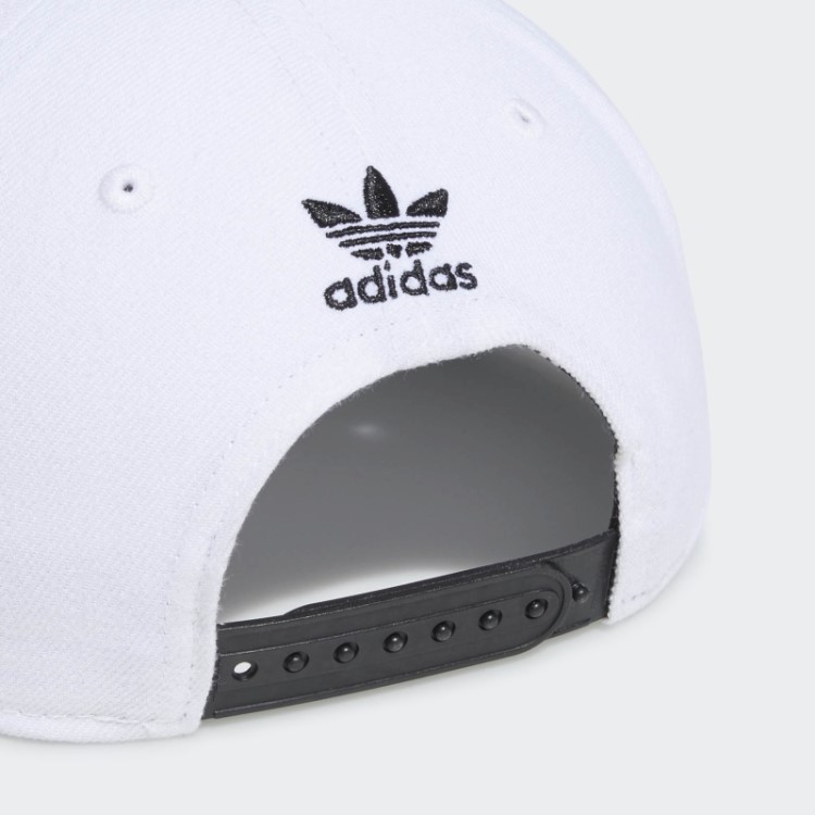 Jovens Originais Trefoil Cadeia Snapback Branco Moda Adidas