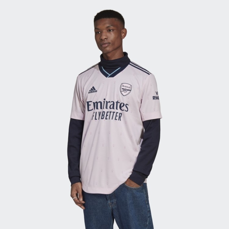 Arsenal Rosa 22/23 Terceira Camisa Autêntica Adidas