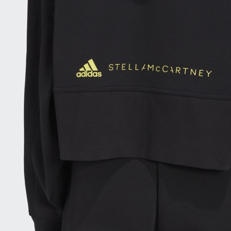 Adidas By Stella Mccartney Cropped Hoodie Preto Fashion