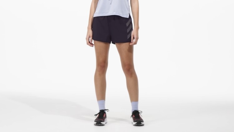 Bermuda De Corrida Preta Adidas Terrex Agravic
