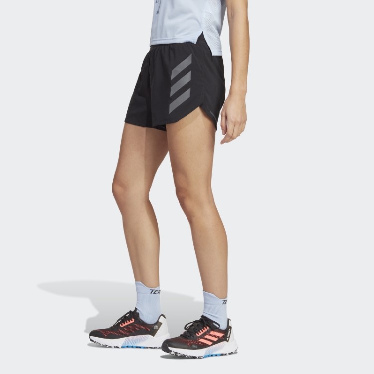 Bermuda De Corrida Preta Adidas Terrex Agravic