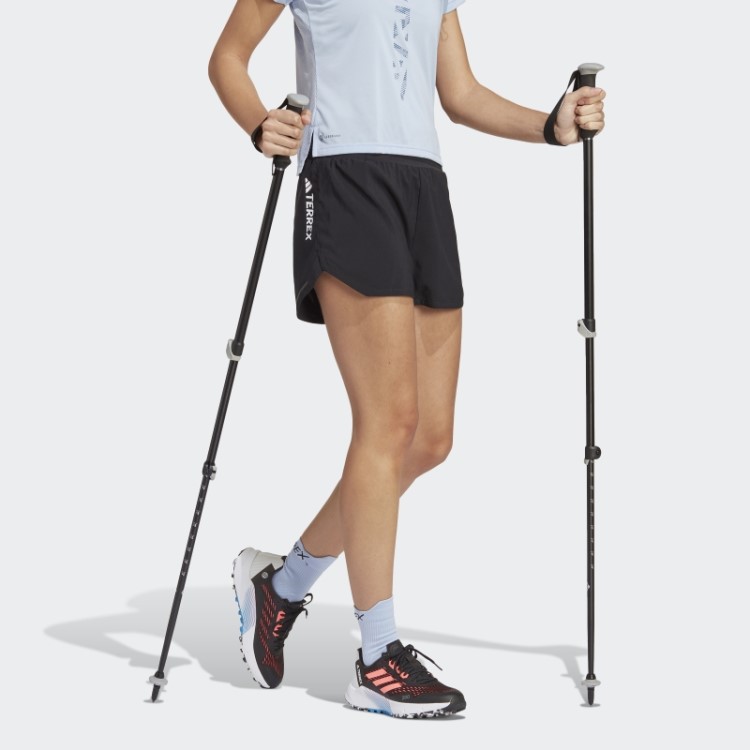 Bermuda De Corrida Preta Adidas Terrex Agravic