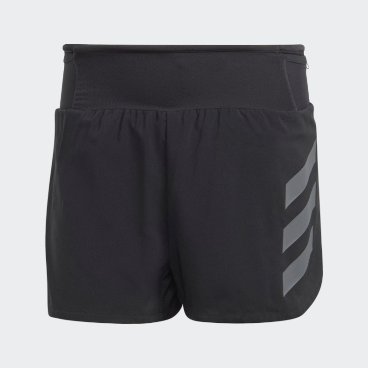 Bermuda De Corrida Preta Adidas Terrex Agravic
