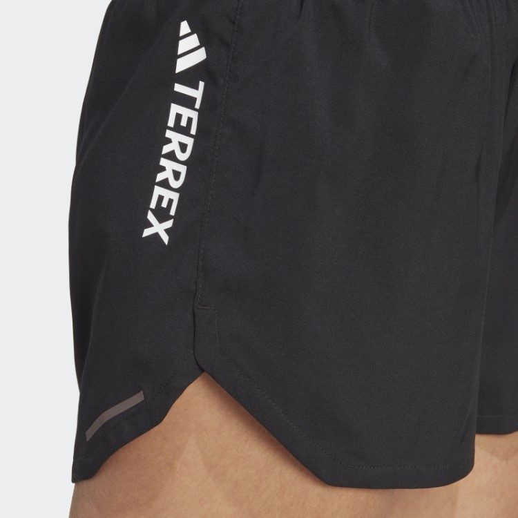Bermuda De Corrida Preta Adidas Terrex Agravic