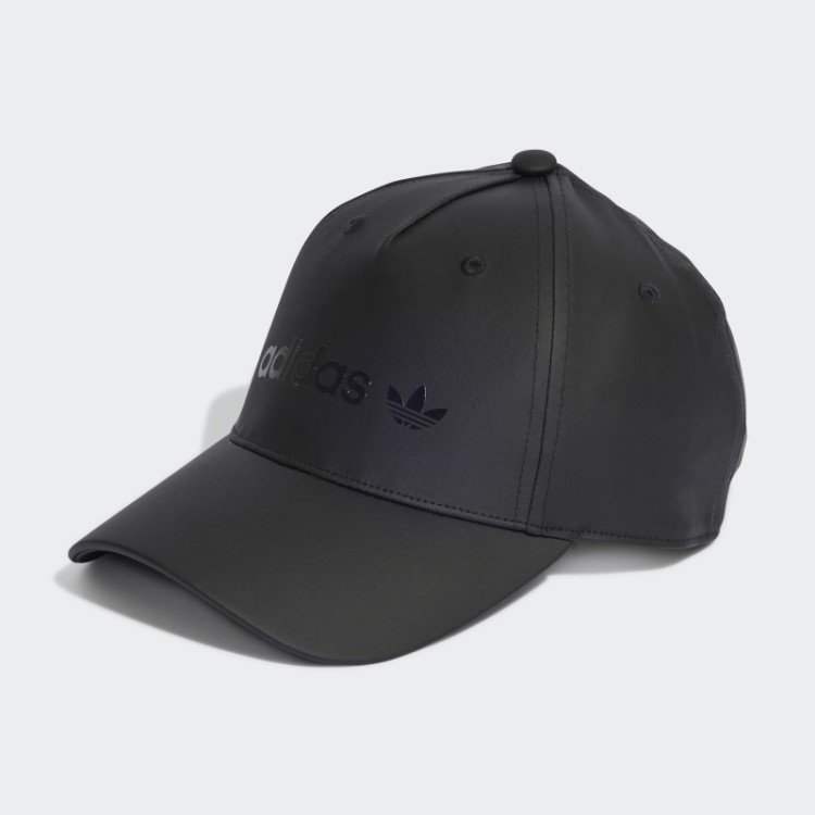 Boné De Beisebol De Cetim Preto Adidas
