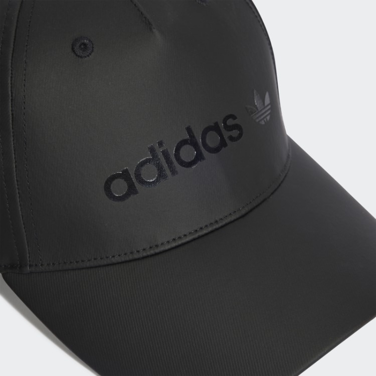 Boné De Beisebol De Cetim Preto Adidas