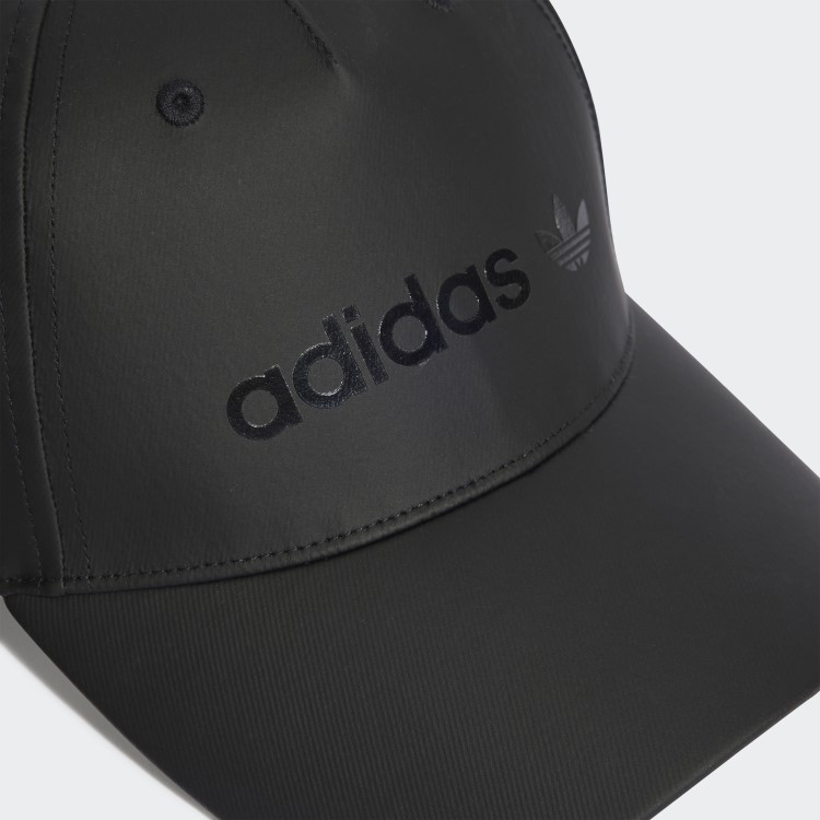 Boné De Beisebol De Cetim Preto Adidas