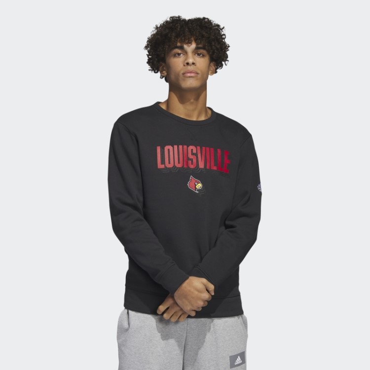 Moletom De Lã Da Tripulação Adidas Preto