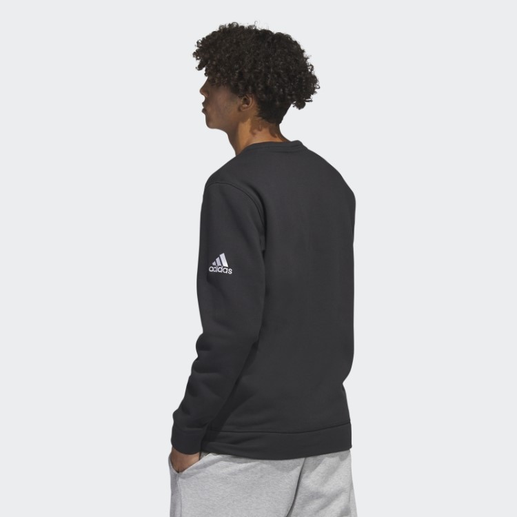 Moletom De Lã Da Tripulação Adidas Preto