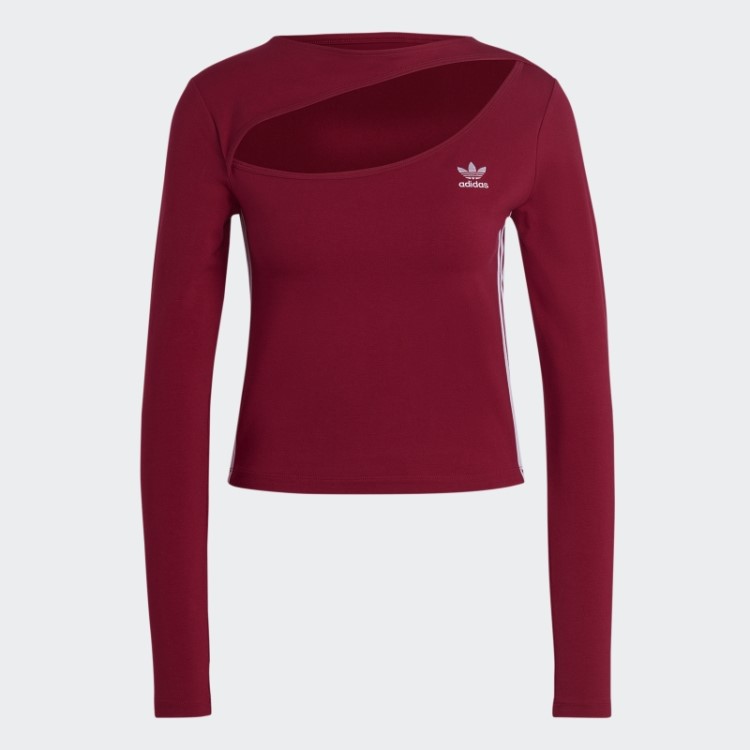 Blusa Adidas Central Com Recorte Cor De Vinho