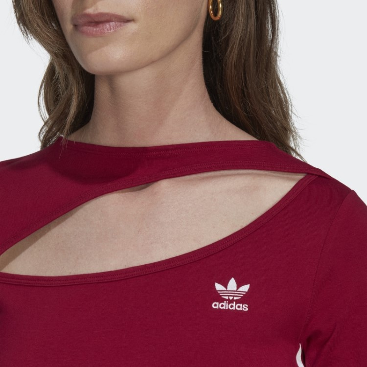 Blusa Adidas Central Com Recorte Cor De Vinho