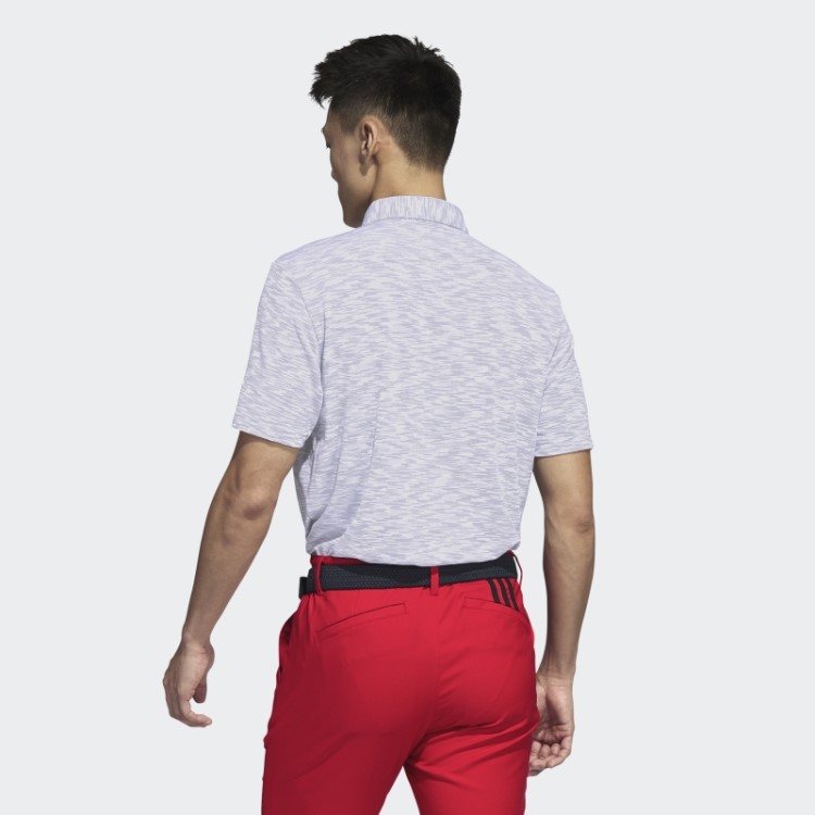 Camisa Polo De Golfe Space Dye Branca Adidas