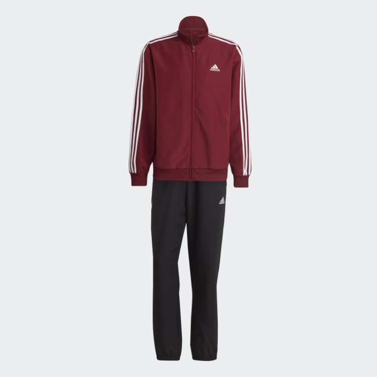 Fato De Treino Tecido Com As 3 Riscas Vermelho Adidas