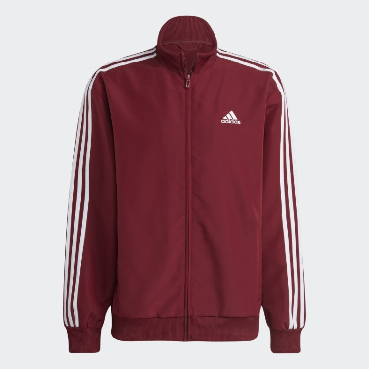 Fato De Treino Tecido Com As 3 Riscas Vermelho Adidas