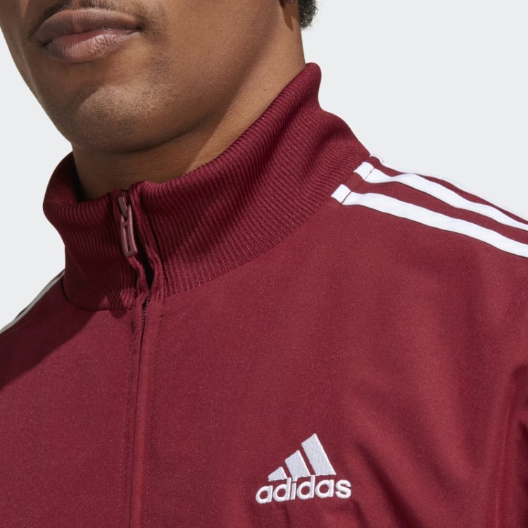 Fato De Treino Tecido Com As 3 Riscas Vermelho Adidas