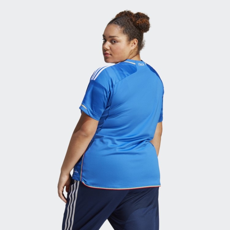 Camisa Azul Adidas Italia 23 (tamanho Grande)