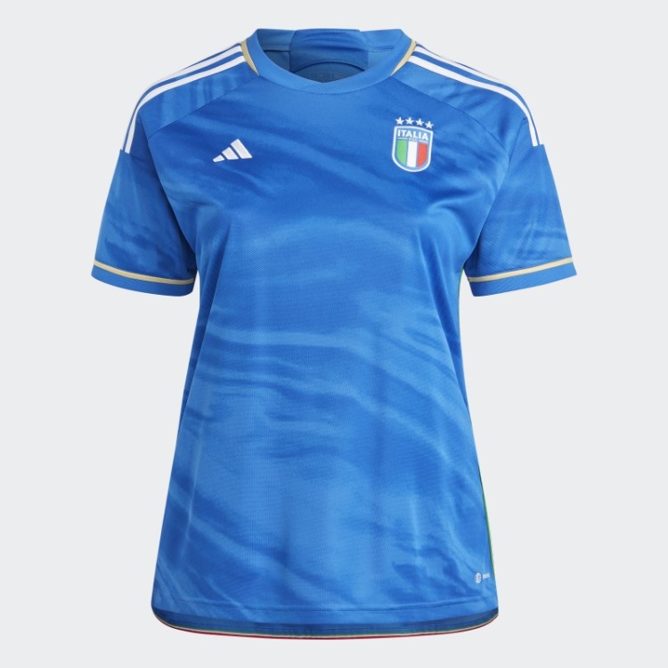 Camisa Azul Adidas Italia 23 (tamanho Grande)