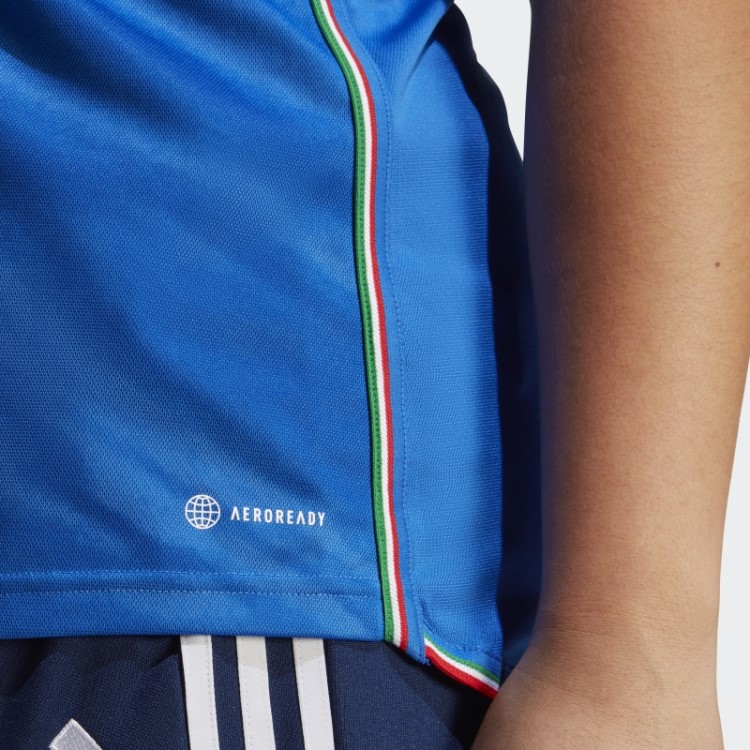 Camisa Azul Adidas Italia 23 (tamanho Grande)