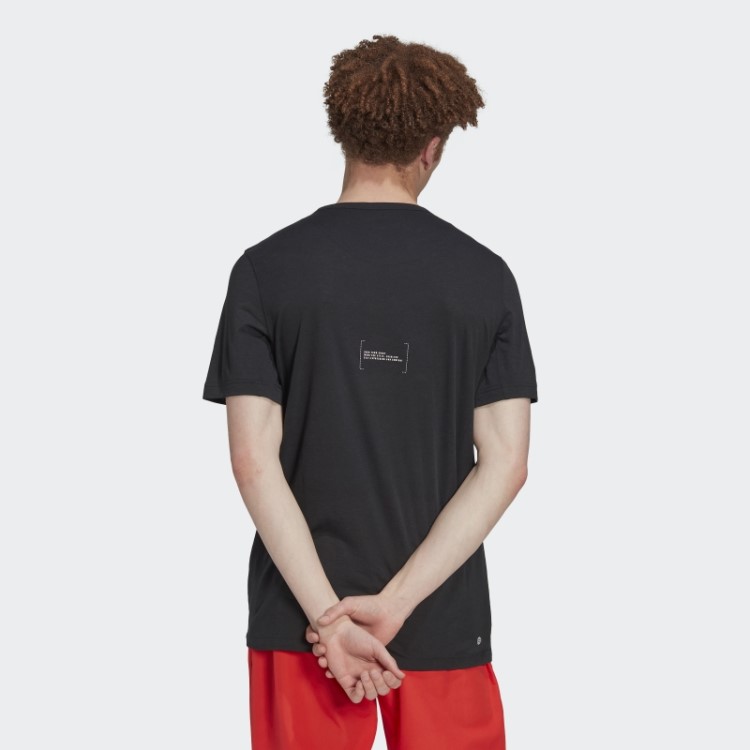 Elegante Camiseta Adidas Preta