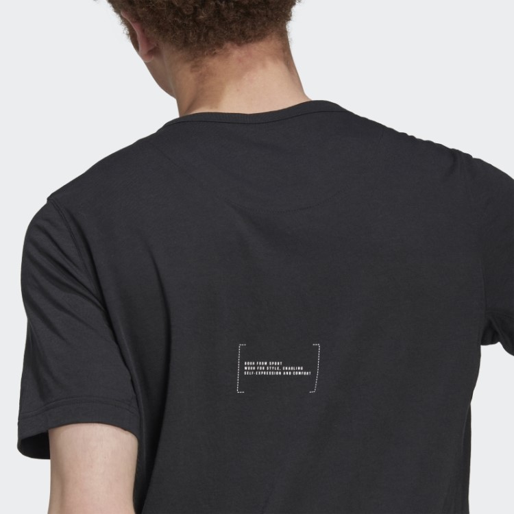 Elegante Camiseta Adidas Preta