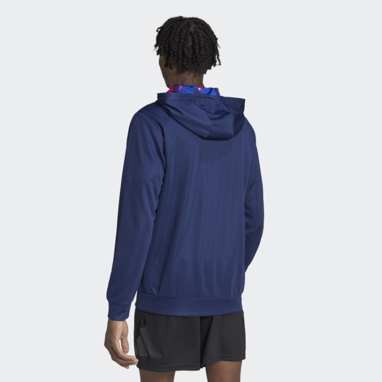 Adidas Train Essentials Jaqueta De Treinamento Sazonal Com Zíper Completo Azul Escuro