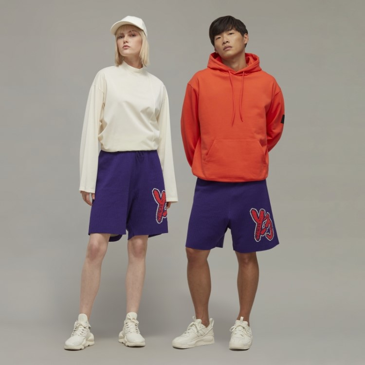 Shorts De Tricô Com Logo Y-3 Adidas Fashion