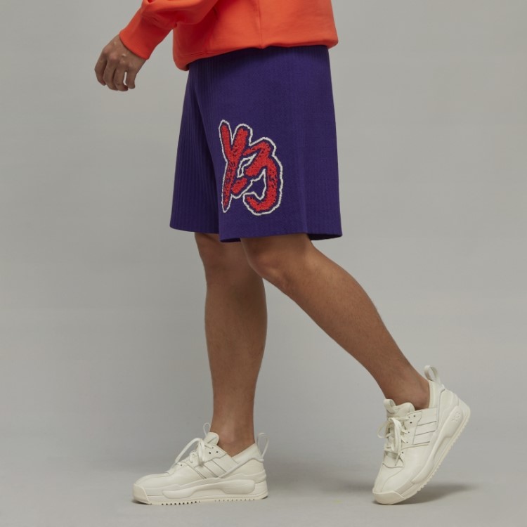 Shorts De Tricô Com Logo Y-3 Adidas Fashion