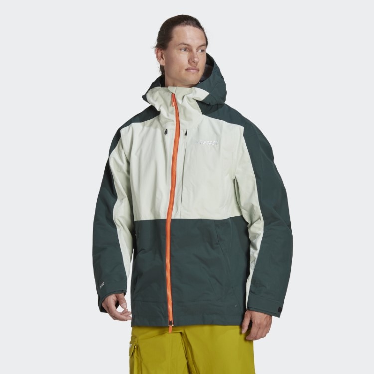 Jaqueta De Neve Verde Terrex De 3 Camadas De Nylon Pós-consumo Adidas