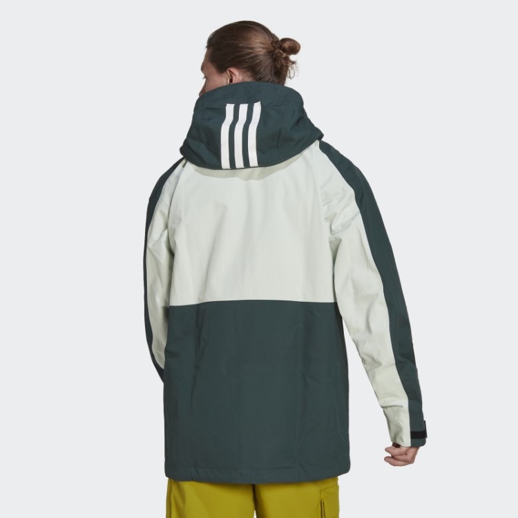 Jaqueta De Neve Verde Terrex De 3 Camadas De Nylon Pós-consumo Adidas