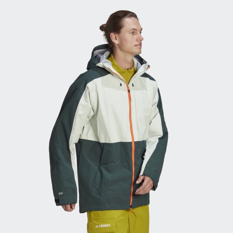 Jaqueta De Neve Verde Terrex De 3 Camadas De Nylon Pós-consumo Adidas