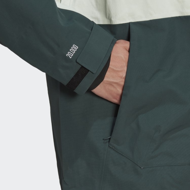 Jaqueta De Neve Verde Terrex De 3 Camadas De Nylon Pós-consumo Adidas