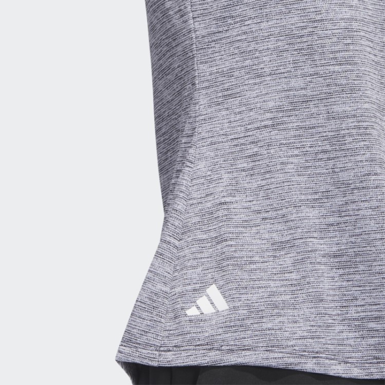 Camisa Polo De Golfe Sem Mangas Mesclada Preta Essencial Adidas